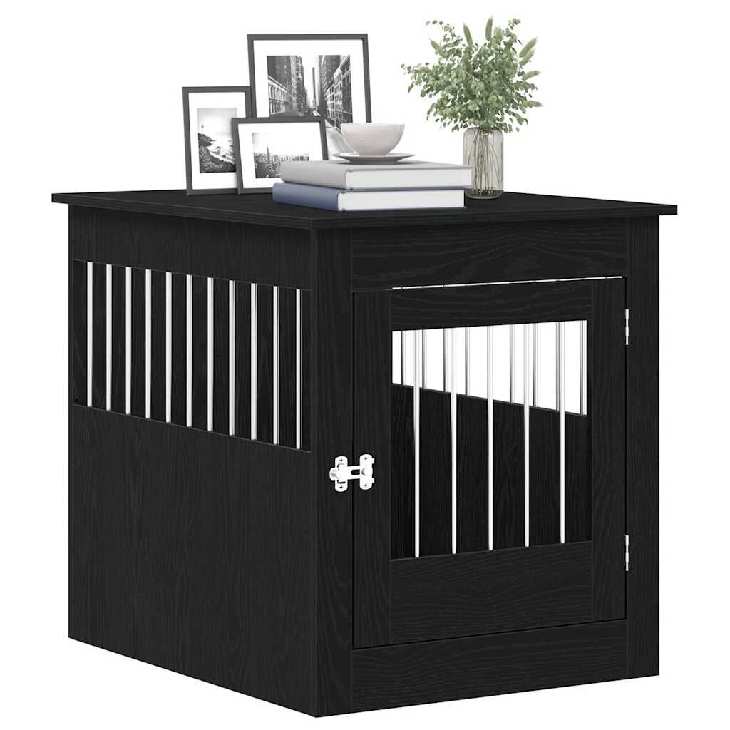 Hondenbench Meubel Zwart Eiken 80x64,5x71 cm - 54% Korting