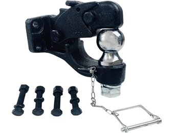Robuuste 8-tons Pintle Haak met 50mm Kogel Trekhaak Combo