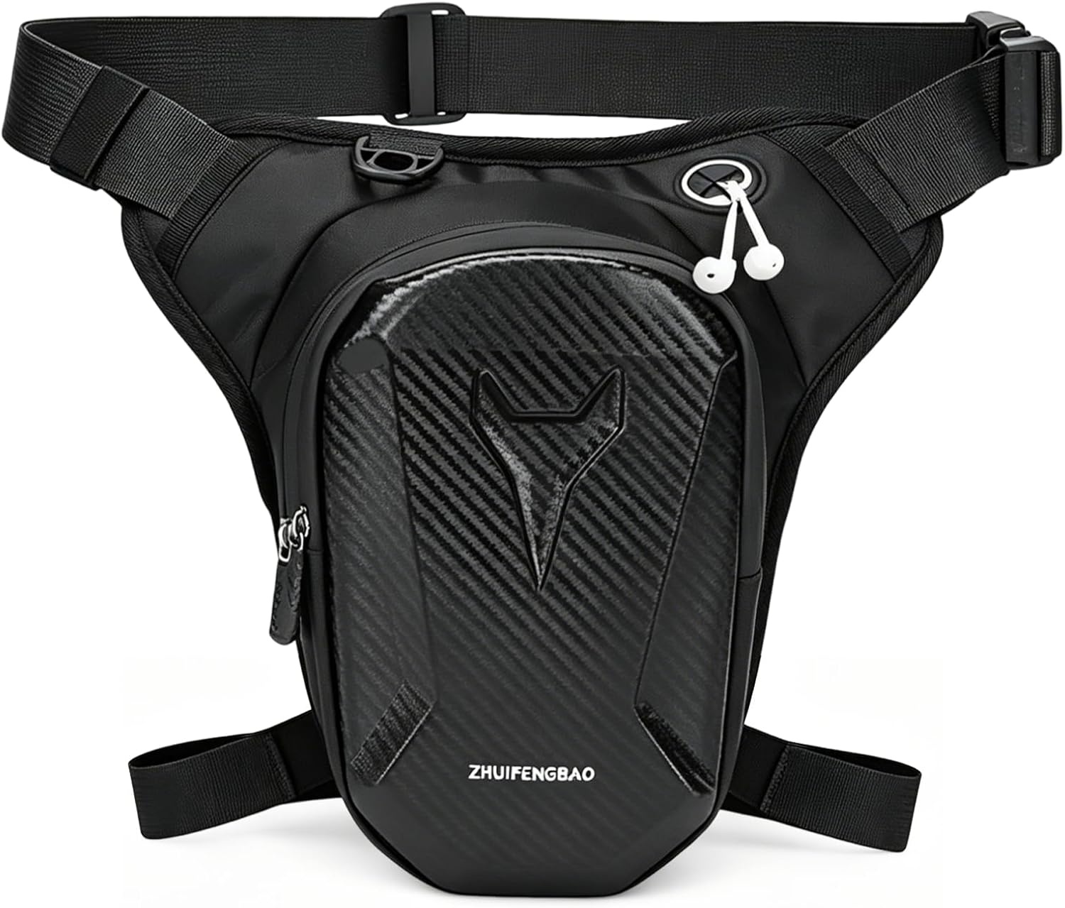 Waterdichte Motor Been- & Heuptas - Carbon-look Zwart - 27% Korting!