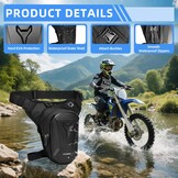 Waterdichte Motor Been- & Heuptas - Carbon-look Zwart - 27% Korting!