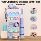 Roze Dumbbell Rek 6-Laags - Perfect voor Home Gym met Korting!