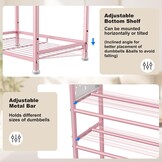Roze Dumbbell Rek 6-Laags - Perfect voor Home Gym met Korting!