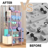 Roze Dumbbell Rek 6-Laags - Perfect voor Home Gym met Korting!