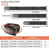 Elastische Klittenband Bindstrips Zwart (8 Stuks) - 54% Korting!