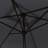 Zwarte Parasol met Metalen Paal 300x200 cm - 34% Korting!