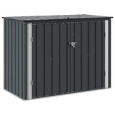 VidaXL Tuinopbergdoos Zwart Staal - 35% Korting