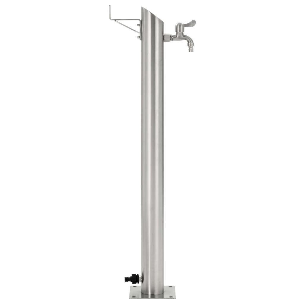 RVS Tuinwaterkolom Rond 95cm met Kraan - 29% Korting