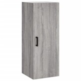 Grijze Hangkast met Sonoma Eikenlook (34,5x34x90 cm) - 59% Korting!
