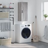 Grijze Hangkast met Sonoma Eikenlook (34,5x34x90 cm) - 59% Korting!