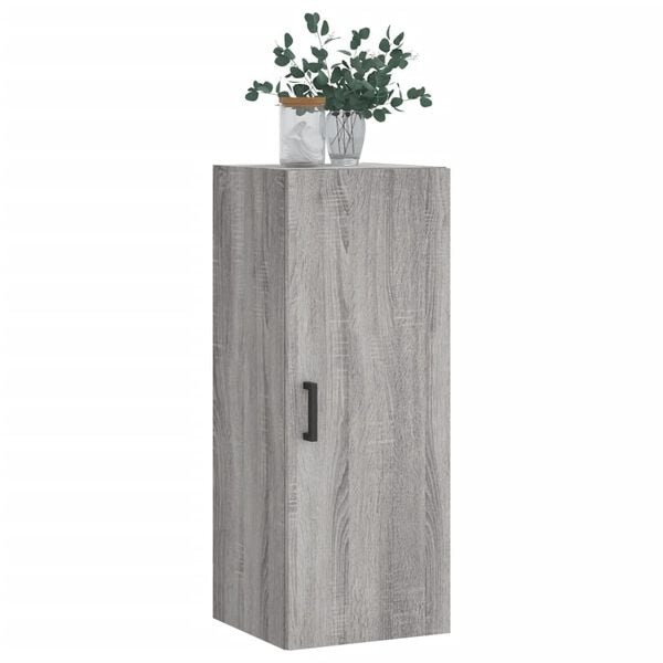 Grijze Hangkast met Sonoma Eikenlook (34,5x34x90 cm) - 59% Korting!