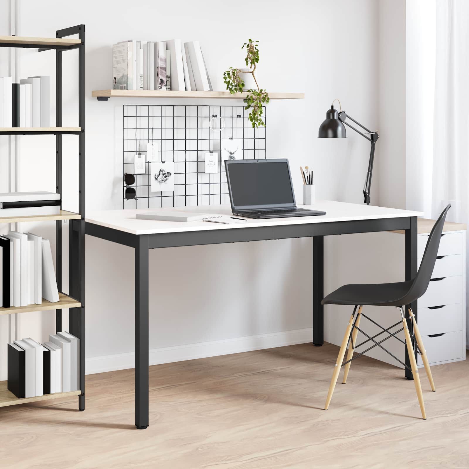Eettafel Wit 140x80 cm Massief Grenenhout met 35% Korting