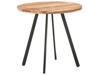 vidaXL Eettafel Massief Acaciahout 80 cm - Industrieel design - 34% korting