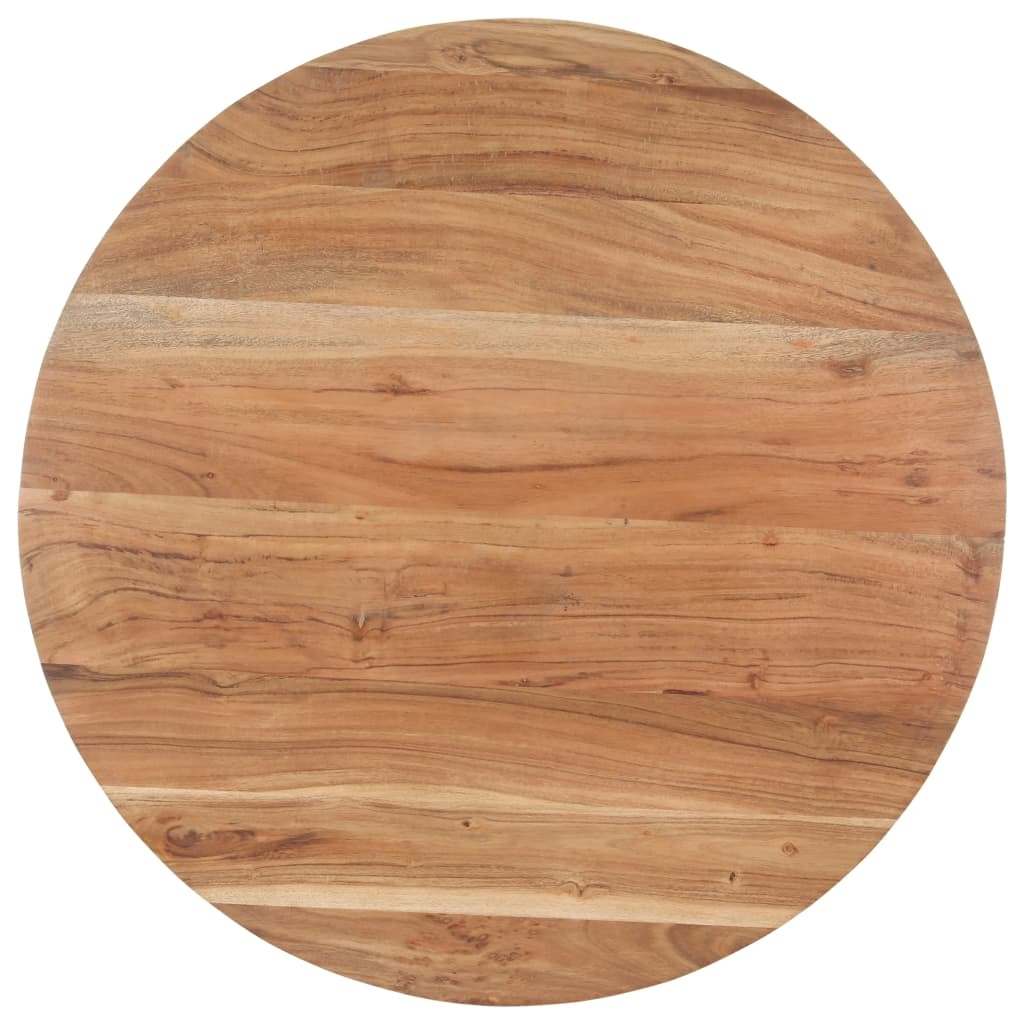 vidaXL Eettafel Massief Acaciahout 80 cm - Industrieel design - 34% korting