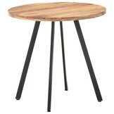 vidaXL Eettafel Massief Acaciahout 80 cm - Industrieel design - 34% korting