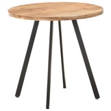 vidaXL Eettafel Massief Acaciahout 80 cm - Industrieel design - 34% korting