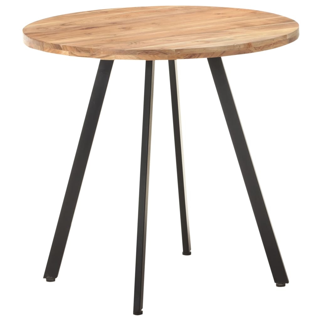 vidaXL Eettafel Massief Acaciahout 80 cm - Industrieel design - 34% korting