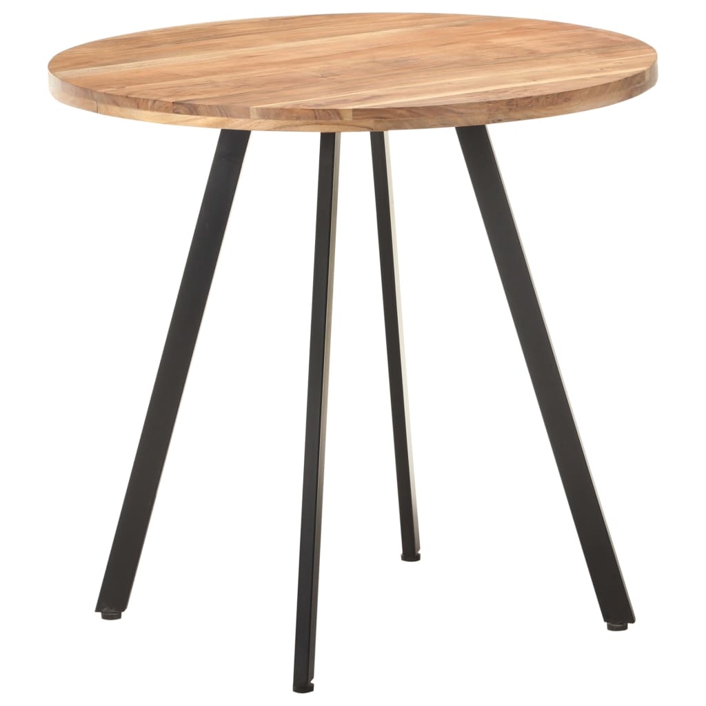 vidaXL Eettafel Massief Acaciahout 80 cm - Industrieel design - 34% korting