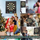 Elektronisch Dartbord 46x52 cm | 34 Spellen | Tot 8 Spelers | 60% Korting
