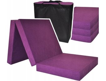 Vouwmatras Logeermatras Reismatras Camper/Caravan Violet 195x80x15 cm