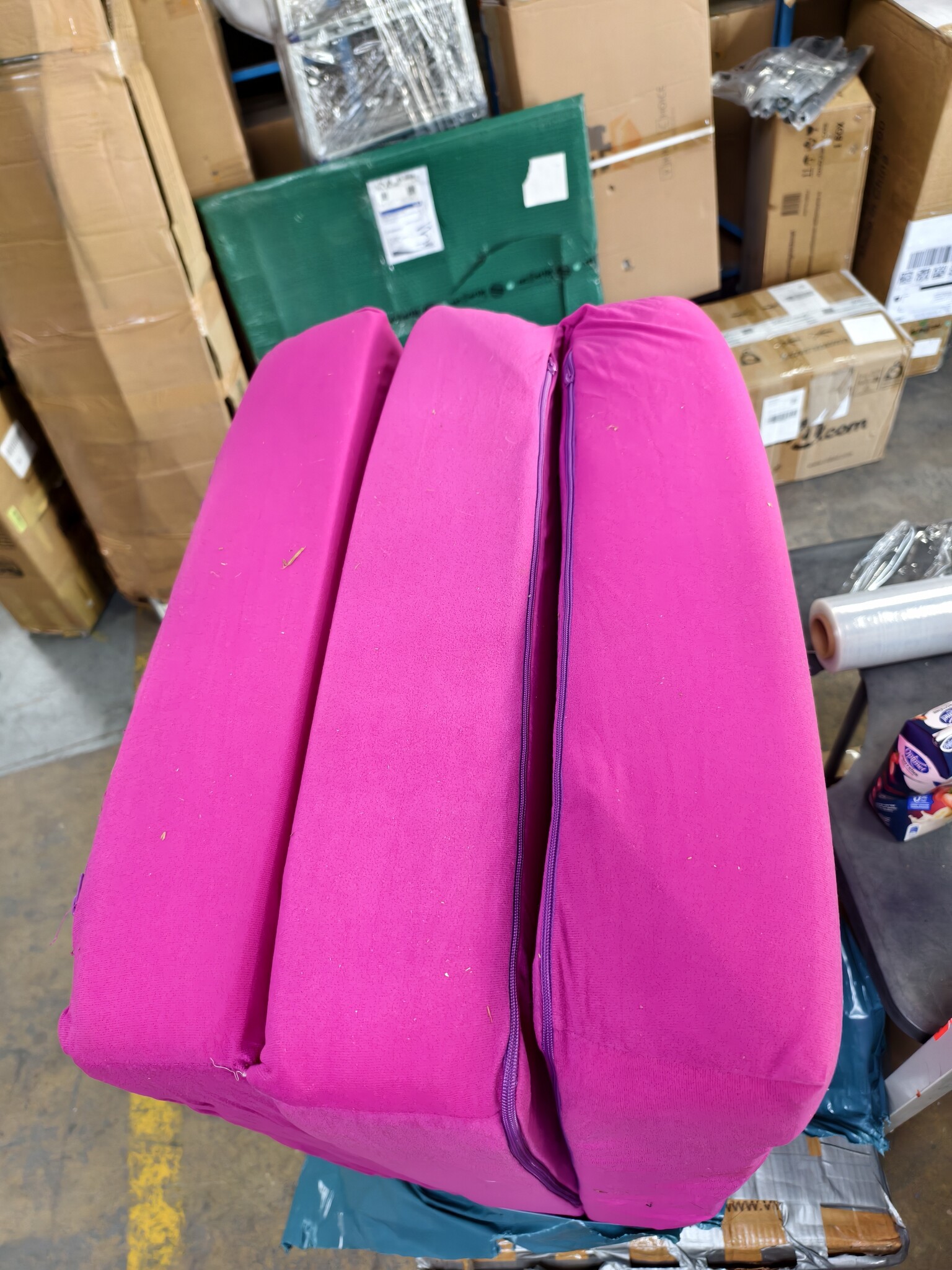 Vouwmatras Logeermatras Reismatras Camper/Caravan Violet 195x80x15 cm