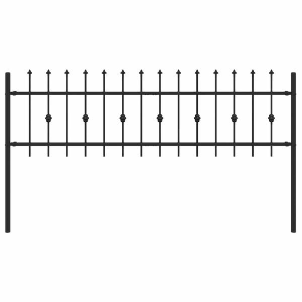 Spike Heg Zwart 200x130cm Gepoedercoat Staal - 60% Korting!