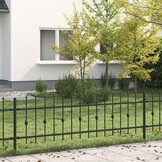 Spike Heg Zwart 200x130cm Gepoedercoat Staal - 60% Korting!