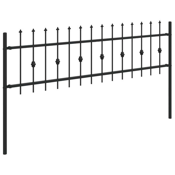 Spike Heg Zwart 200x130cm Gepoedercoat Staal - 60% Korting!