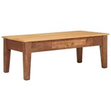 Salontafel met Lade - Massief Mango Hout - Bruin - 35% Korting!