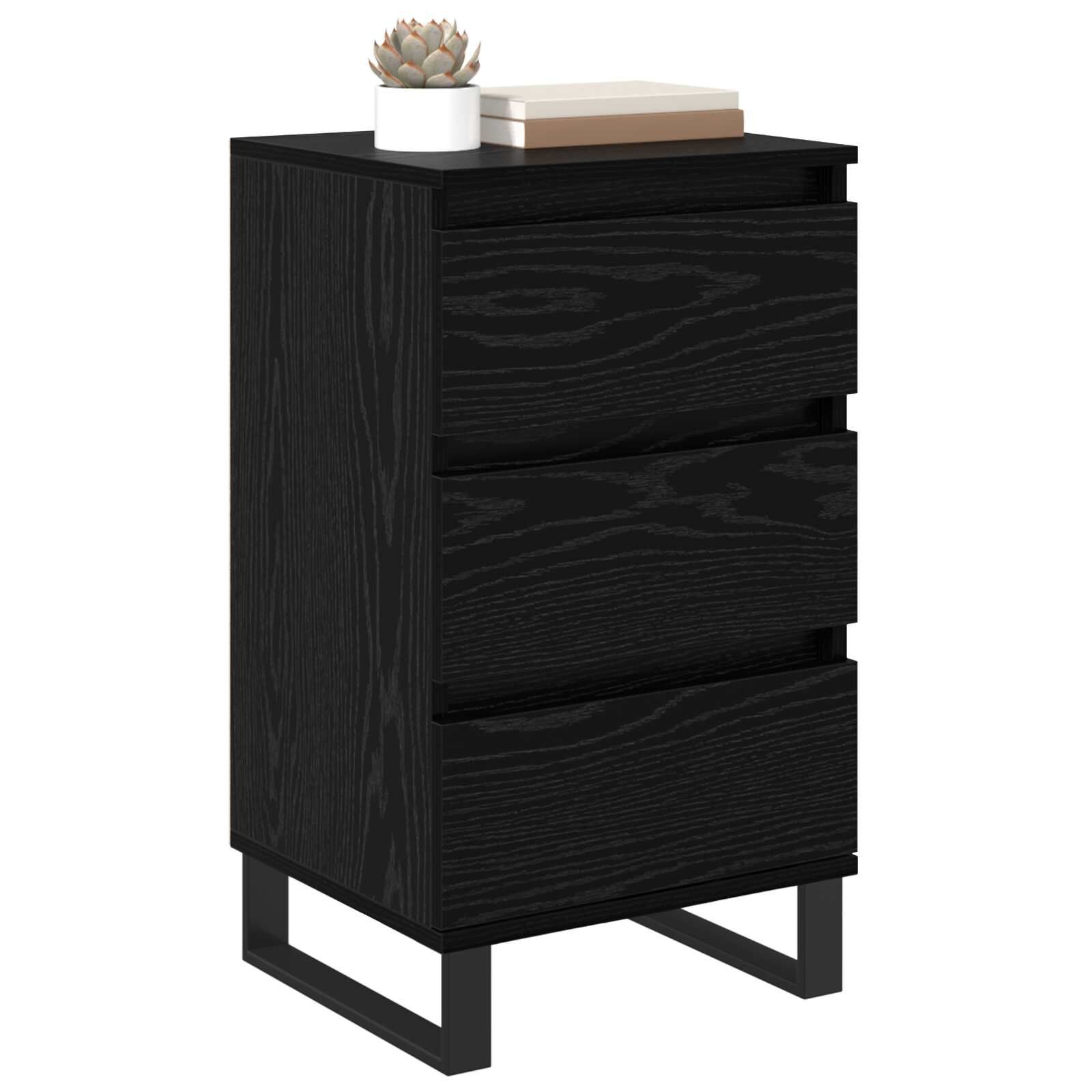 Zwart Eiken Dressoir met Lade - 29% Korting