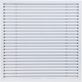 Ventilatierooster 50x50cm Wit Staal - Vloer, Wand & Plafond - Met Insectenwering