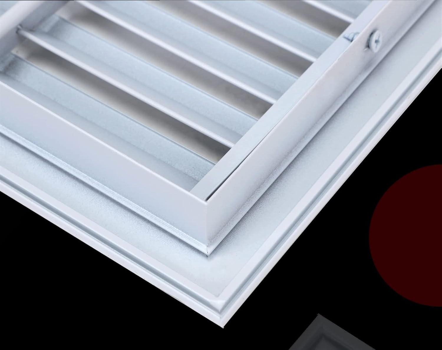 Ventilatierooster 50x50cm Wit Staal - Vloer, Wand & Plafond - Met Insectenwering