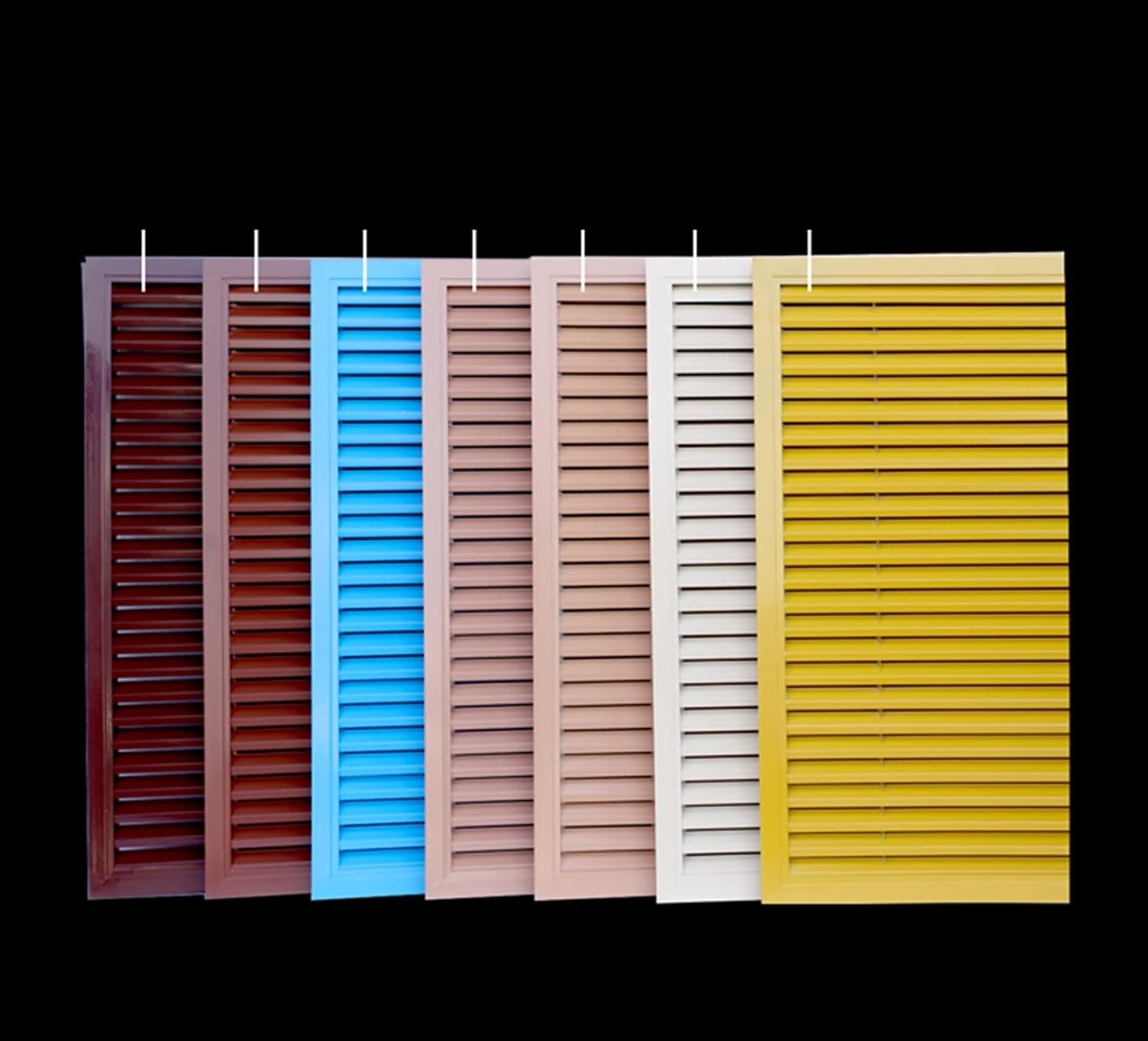 Ventilatierooster 50x50cm Wit Staal - Vloer, Wand & Plafond - Met Insectenwering