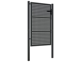 VidaXL Poort 105x175 cm Staal Antraciet - 35% Korting!