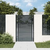 VidaXL Poort 105x175 cm Staal Antraciet - 35% Korting!