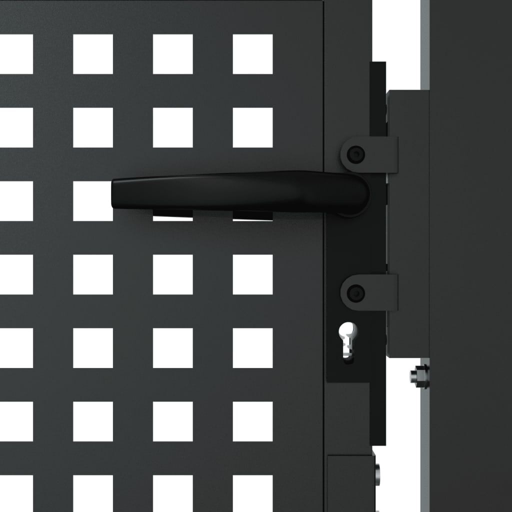 VidaXL Poort 105x175 cm Staal Antraciet - 35% Korting!
