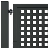 VidaXL Poort 105x175 cm Staal Antraciet - 35% Korting!