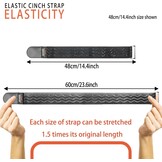 8x Elastische Klittenband Bindstrips 30cm Zwart - 54% Korting!