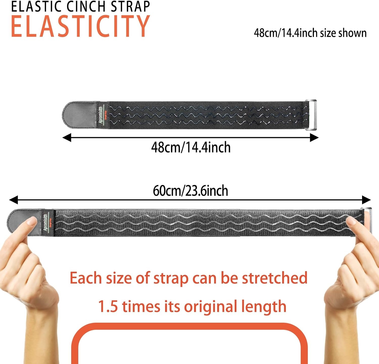 8x Elastische Klittenband Bindstrips 30cm Zwart - 54% Korting!