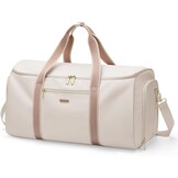2-in-1 Reisplunjezak & Kledingtas Dames - Waterbestendig - Romig-wit