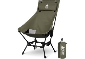 Opvouwbare Campingstoel met Hoge Rugleuning - Ranger Groen (34% Korting)
