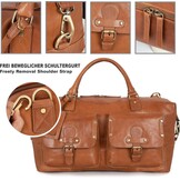 Echt Leren Reistas Wax Brown 49cm - Handbagage Vliegtuig - Vintage Look - 30% Korting