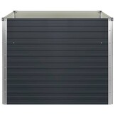Verhoogde Plantenbak Gegalvaniseerd Staal Antraciet 100x100x77cm - 34% Korting