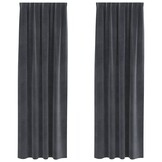 vidaXL Gordijnen Lichtgrijs Fluweel (2 stuks) - 28% Korting