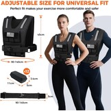 Gewichtsvest Krachttraining (10-19 kg) - Verstelbaar & Comfortabel