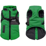 Hondenjas met tuigje | Warm & Waterdicht | L | Blauw | 58% Korting
