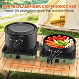 Opvouwbaar Campingkooktoestel 2 Vlammen Gas 29% Korting