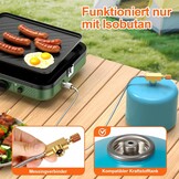 Opvouwbaar Campingkooktoestel 2 Vlammen Gas 29% Korting