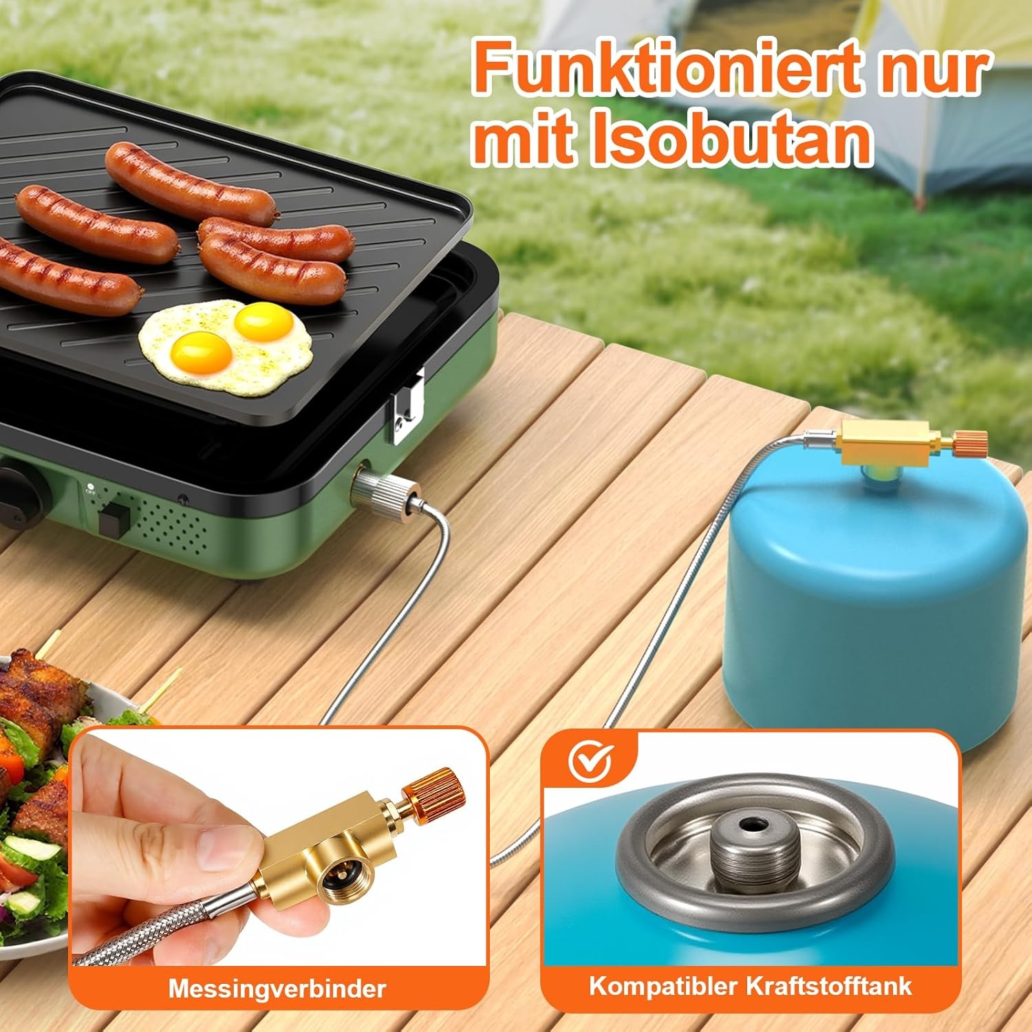 Opvouwbaar Campingkooktoestel 2 Vlammen Gas 29% Korting