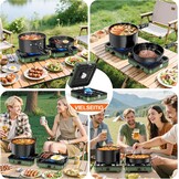 Opvouwbaar Campingkooktoestel 2 Vlammen Gas 29% Korting