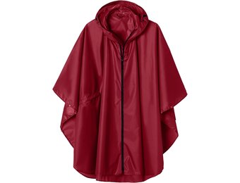 Waterdichte Regenponcho Bordeauxrood - Ademend & Winddicht - 32% Korting